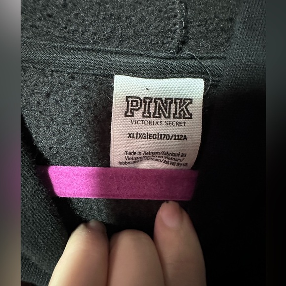PINK Victoria's Secret Black Hoodie - Picture 2 of 5